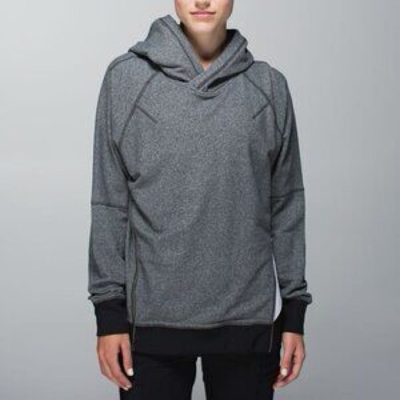 Lululemon Om & Roam Pullover Heathered Speckled Black Grey size 8 - Picture 1 of 10